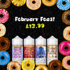 February Feast - Delicious Donut flavours for just £13.99 this month!